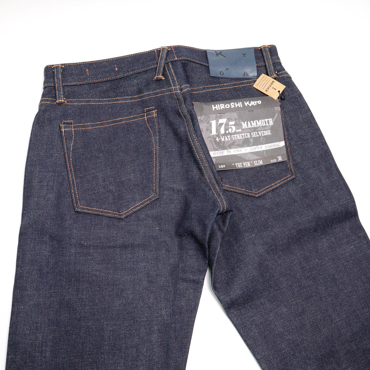 The Pen 17.5oz Mammoth Indigo Raw Selvedge Denim