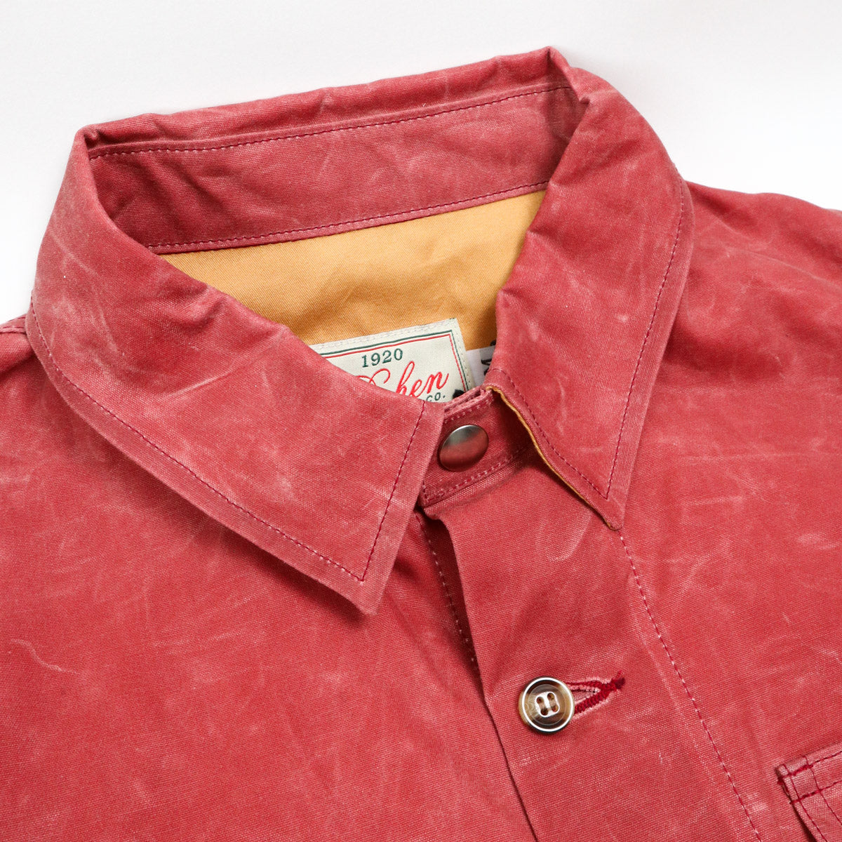 Crissman Overshirt Waxed Canvas Nautical Red
