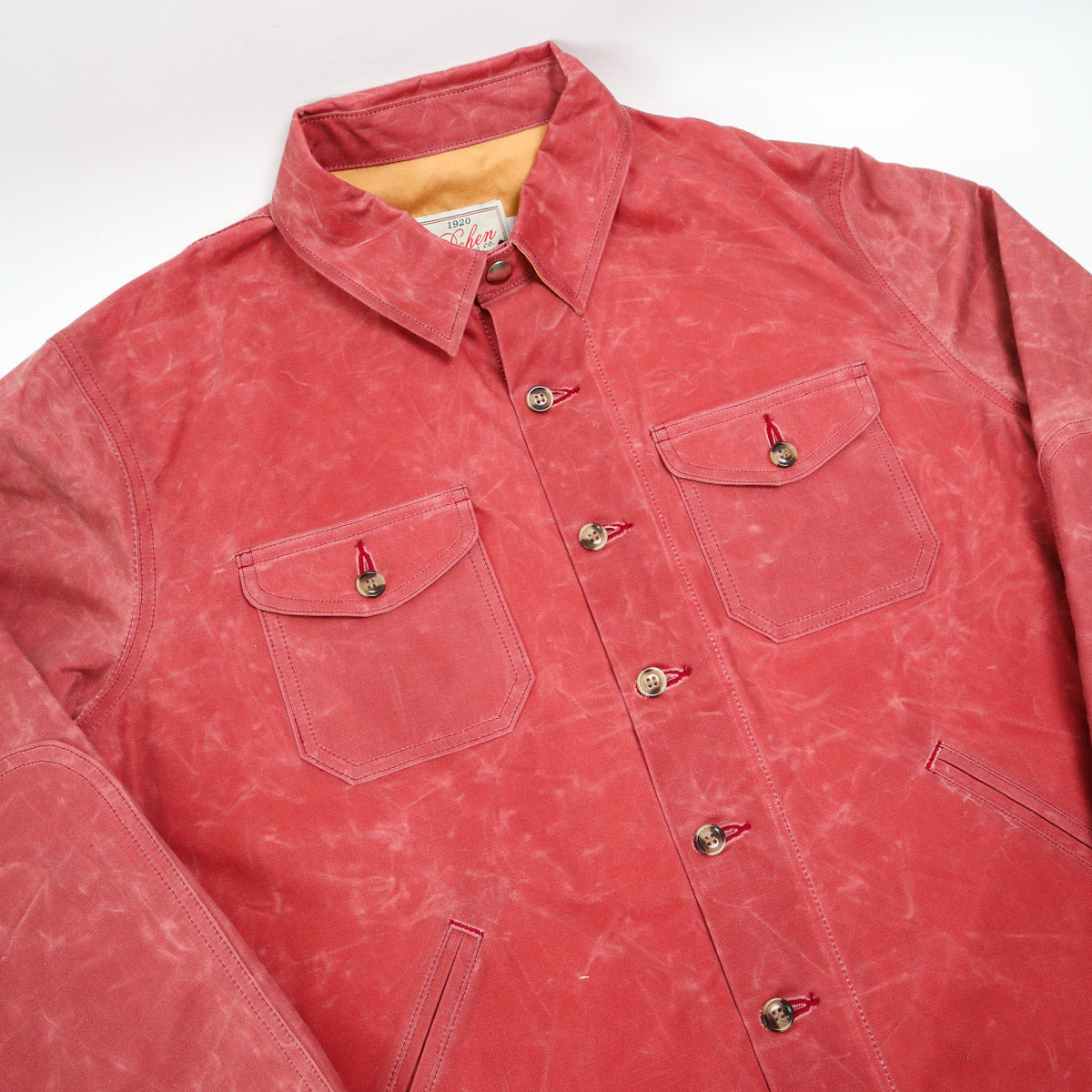 Crissman Overshirt Waxed Canvas Nautical Red