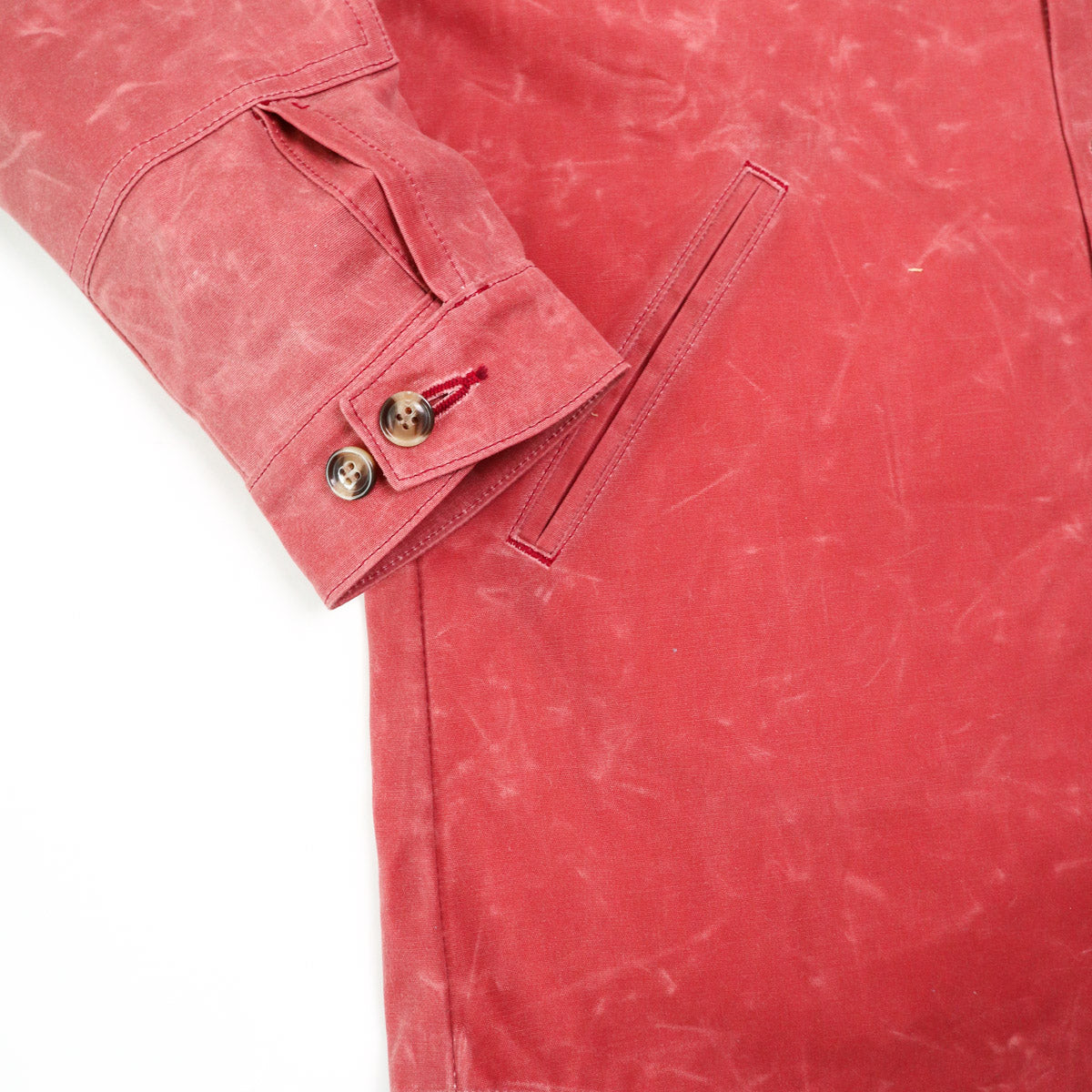 Crissman Overshirt Waxed Canvas Nautical Red