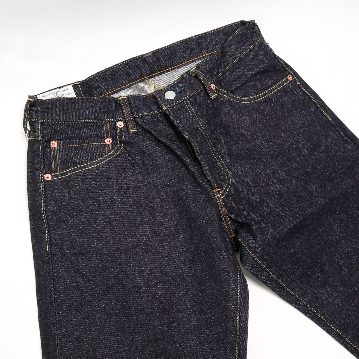 SD-108 15oz Relaxed Taper Selvedge Denim Rinsed Indigo