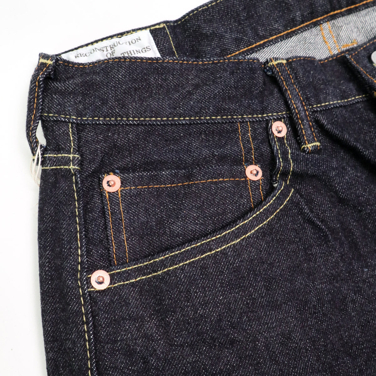 SD-108 15oz Relaxed Taper Selvedge Denim Rinsed Indigo
