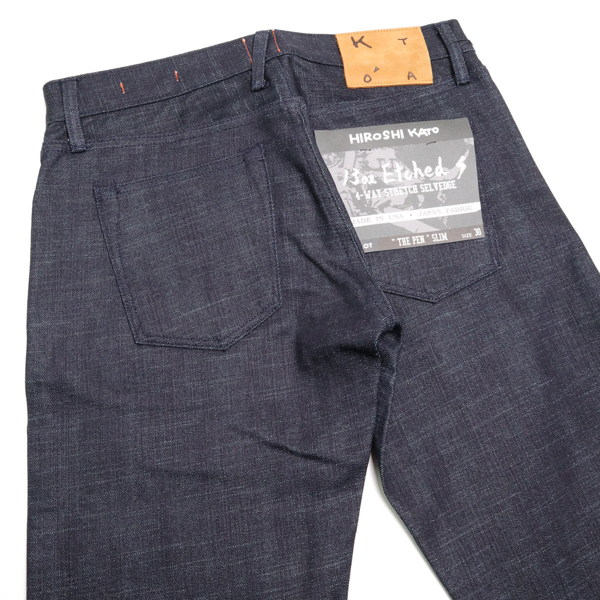 The Pen Etched 13oz Classic Raw Selvedge Denim