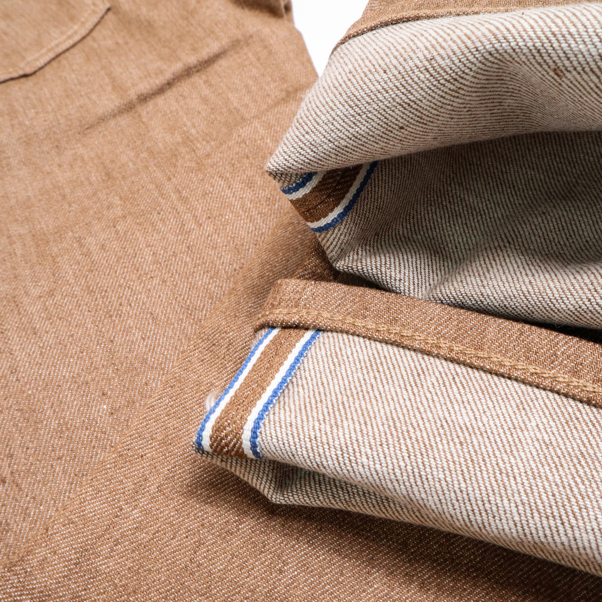 The Pen 10.5oz Copper Raw Selvedge Denim