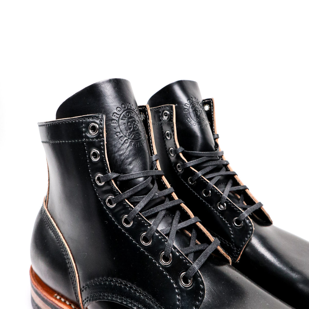 Brooklyn Clothing X White's Boots MP-Sherman Horween Black Shell Cordovan