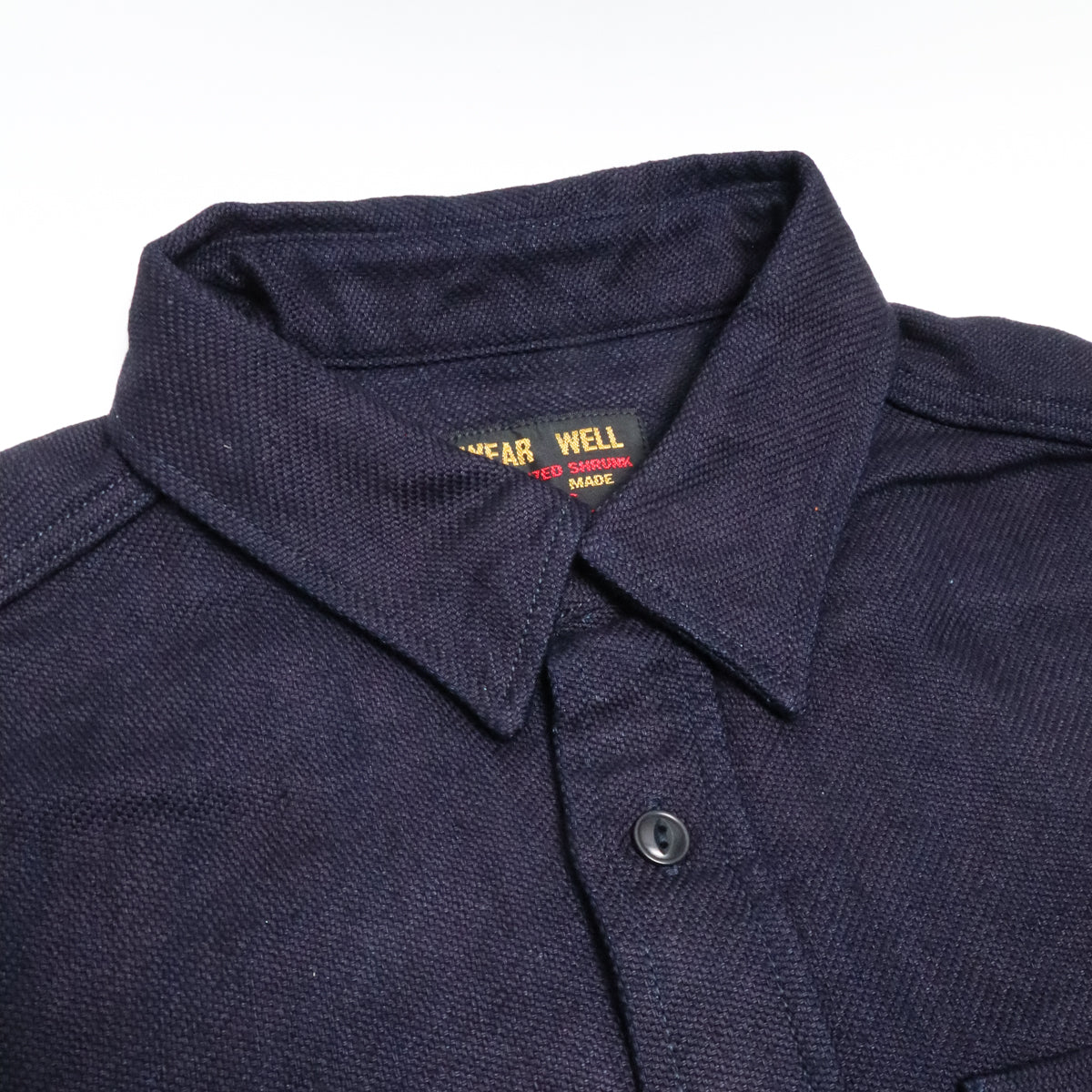 Heavy Flannel Shirt Solid Indigo