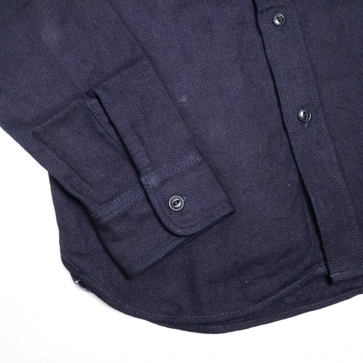 Heavy Flannel Shirt Solid Indigo