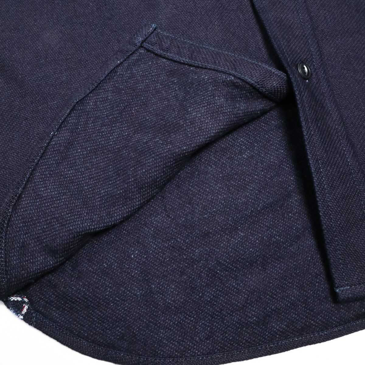 Heavy Flannel Shirt Solid Indigo