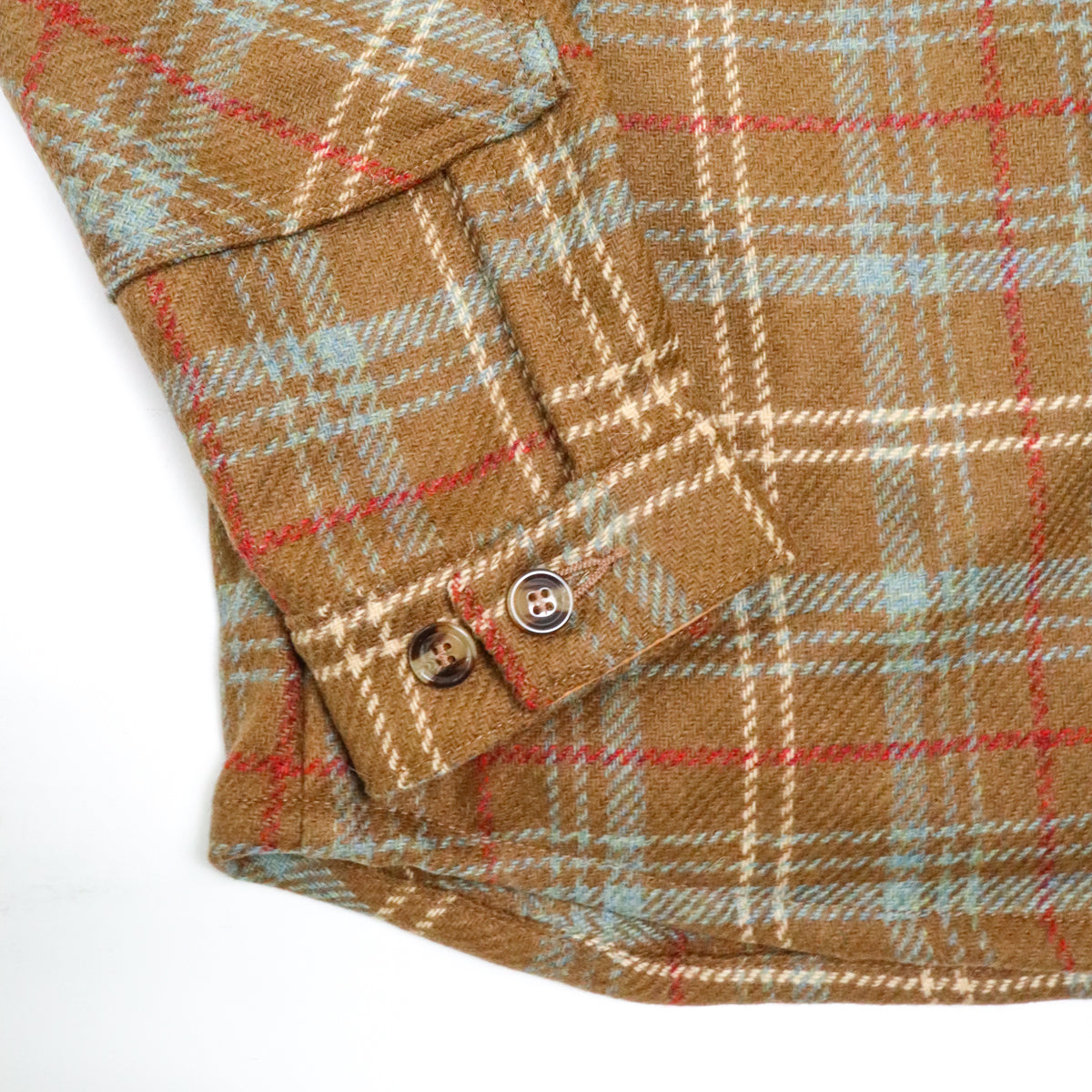 Crissman Overshirt Tan Chisolm Wool Plaid