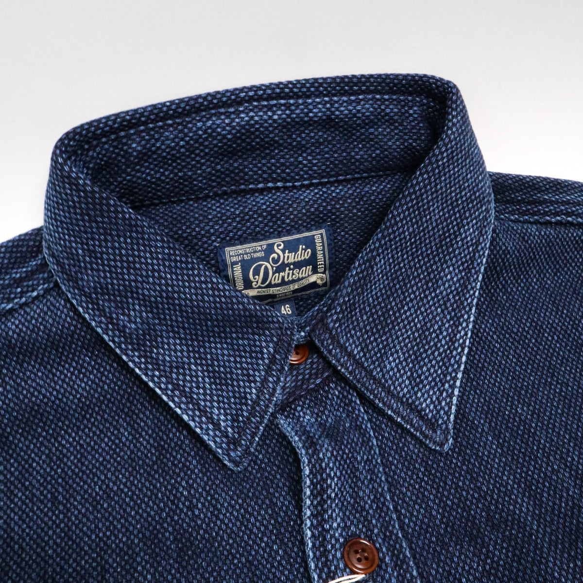 5713U Heavyweight Sashiko Work Shirt Used Indigo