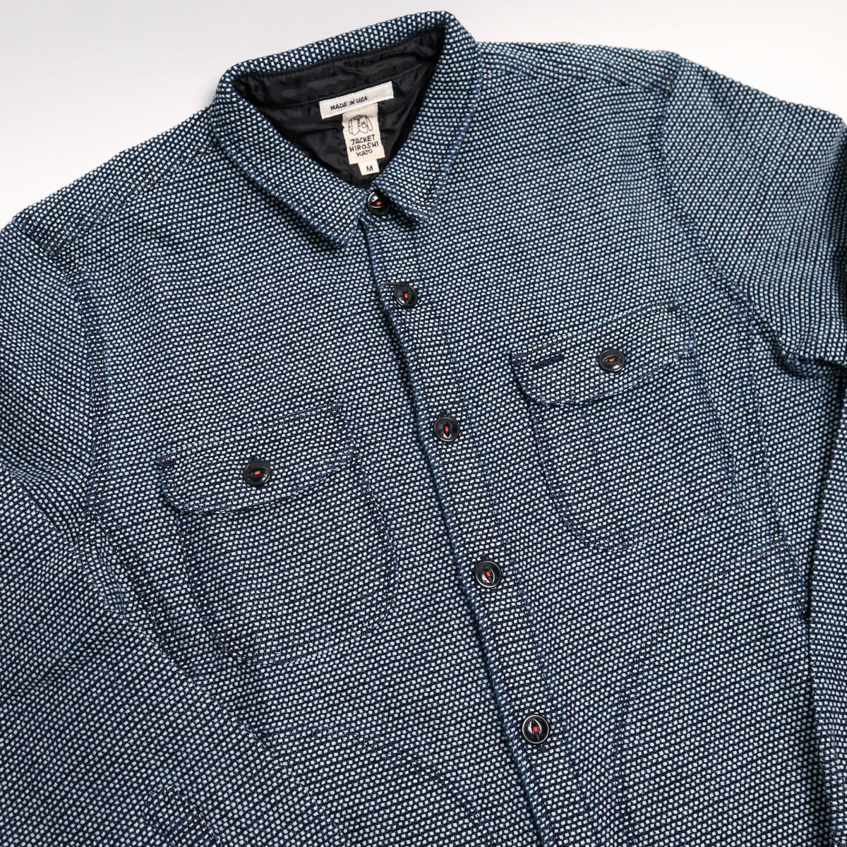 The Anvil Birds Eye Sashiko Dark Indigo