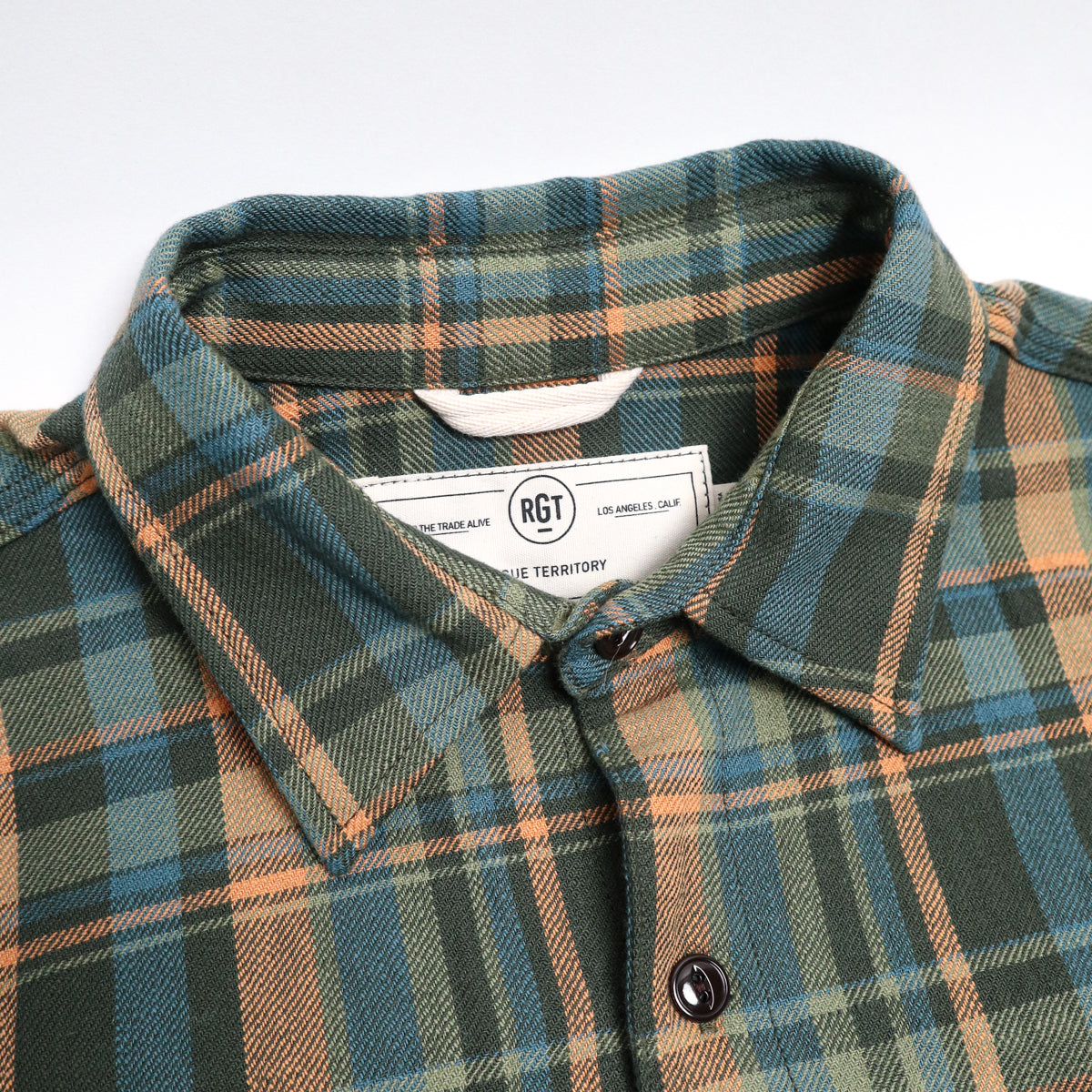 Field Shirt Forest Slub Plaid