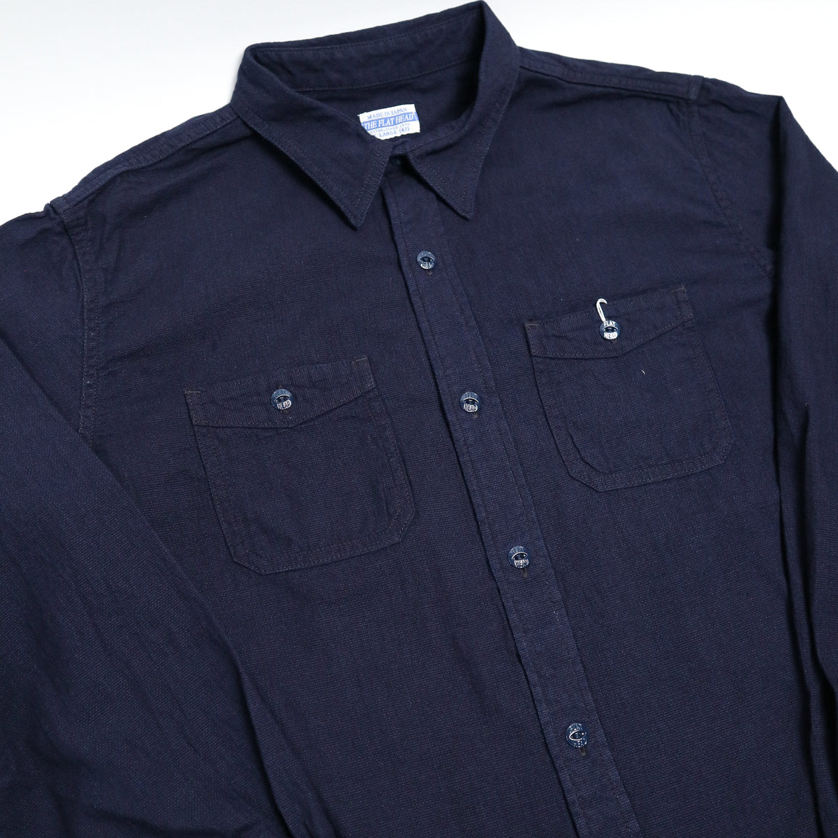FN-SCK-009L 5.5oz Indigo Dobby Work Shirt