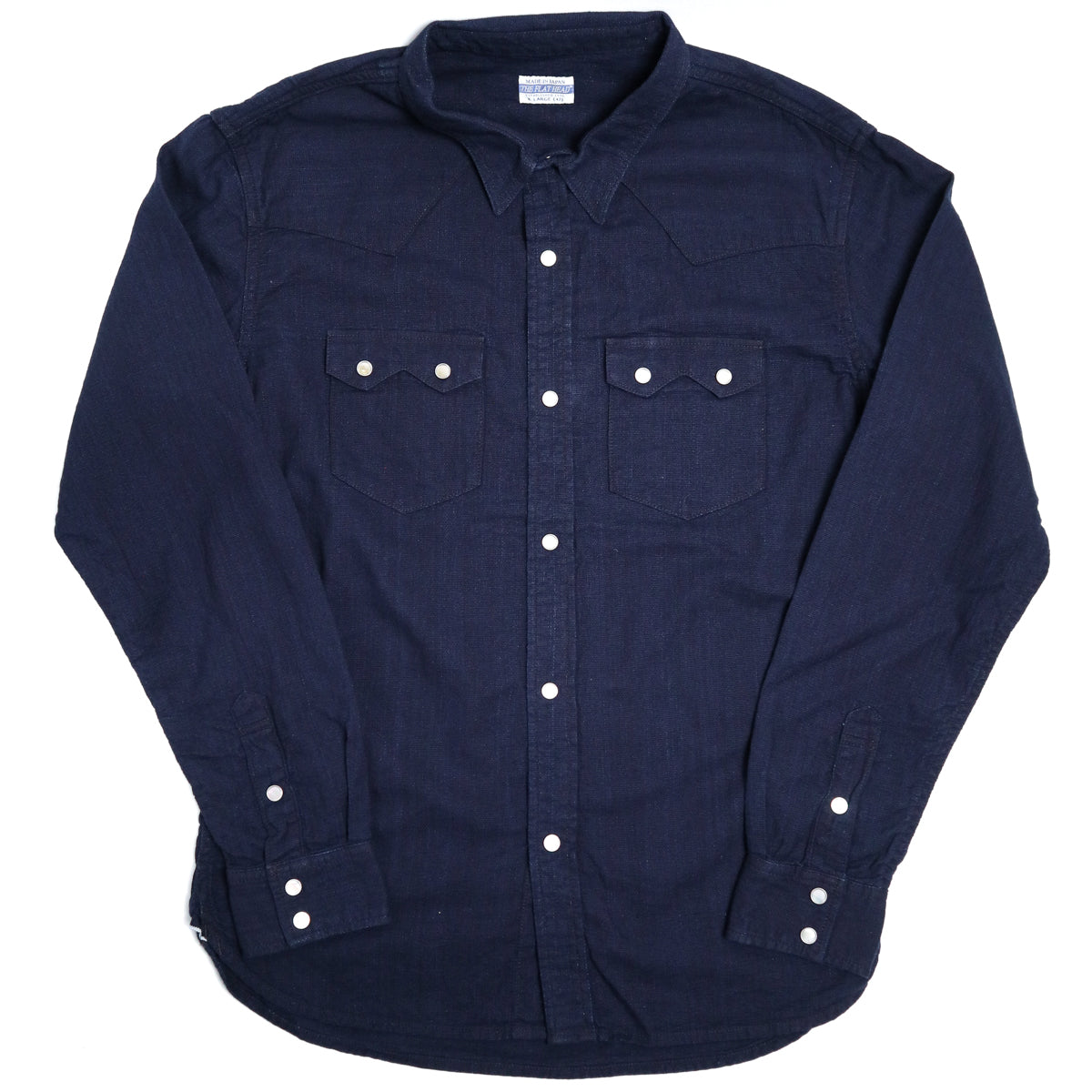 FN-SCW-002L 5.5oz Indigo Dobby Western Shirt