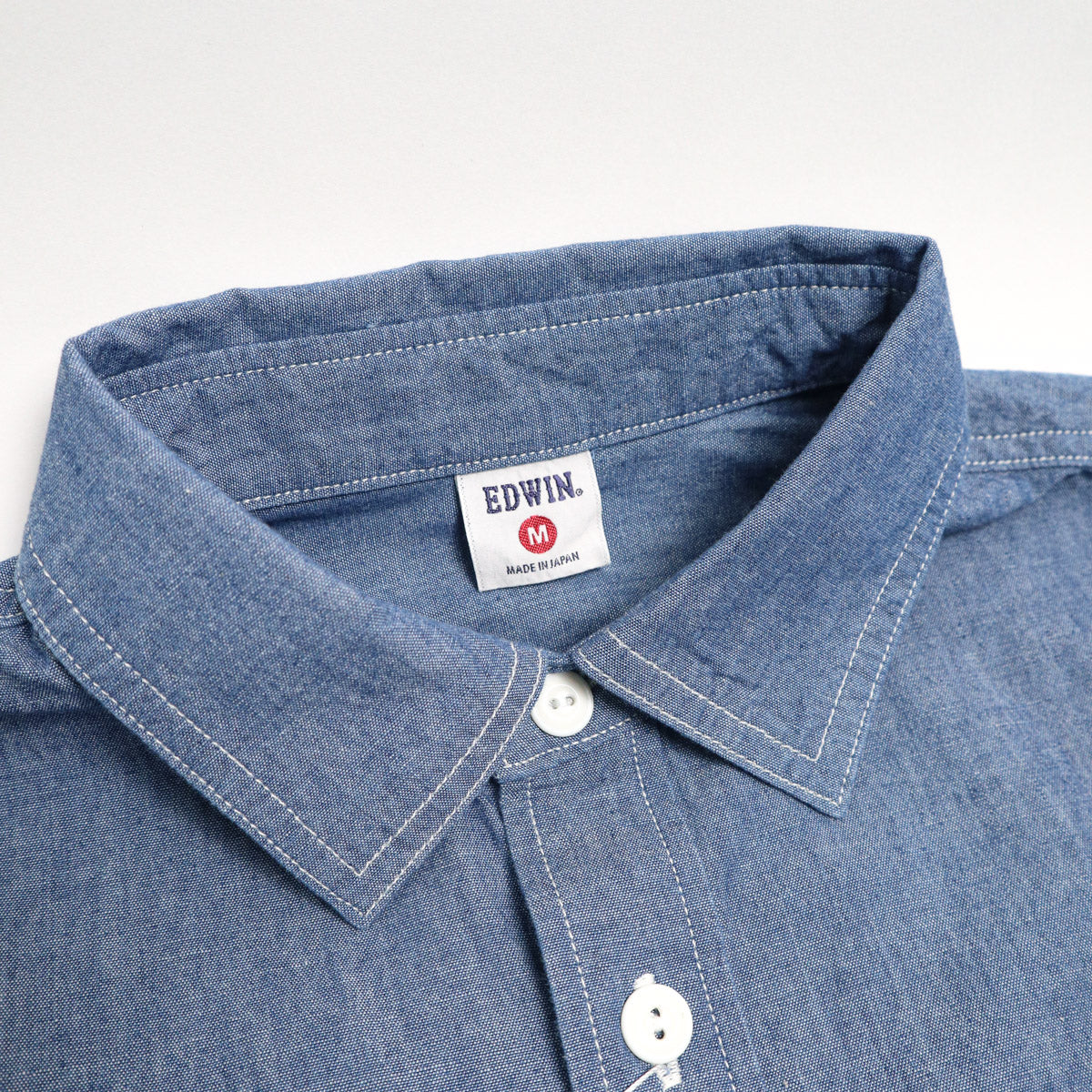 Short Sleeve Workshirt Blue Chambray