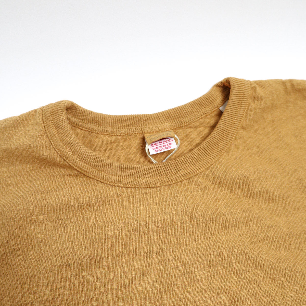 No.8 Slub Nep T-Shirt Yellow