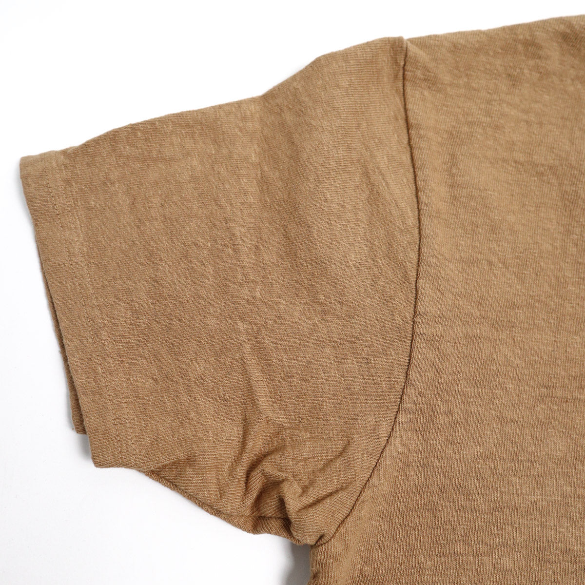 No.8 Slub Nep T-Shirt Camel