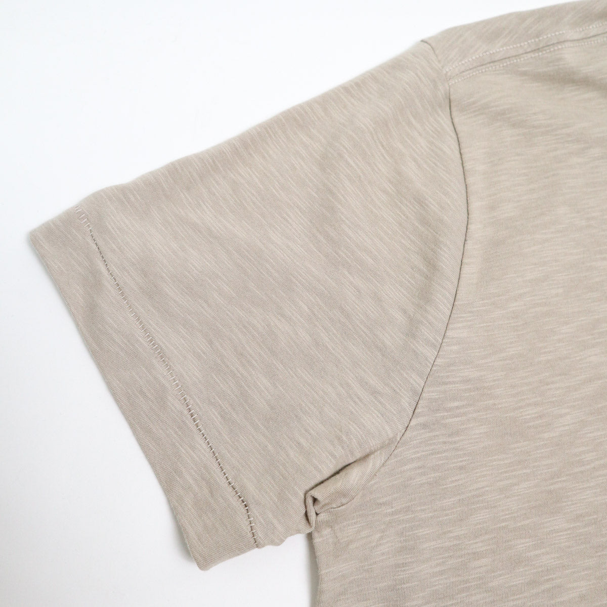 Good Basics SCT04.05 Unisex Short Sleeve Pima Slub Relaxed Fit Tee Greige