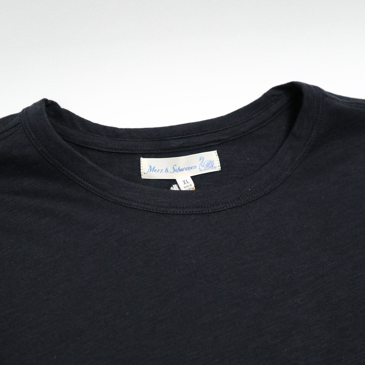 Good Basics SCT04.05 Unisex Short Sleeve Pima Slub Relaxed Fit Tee Deep Black