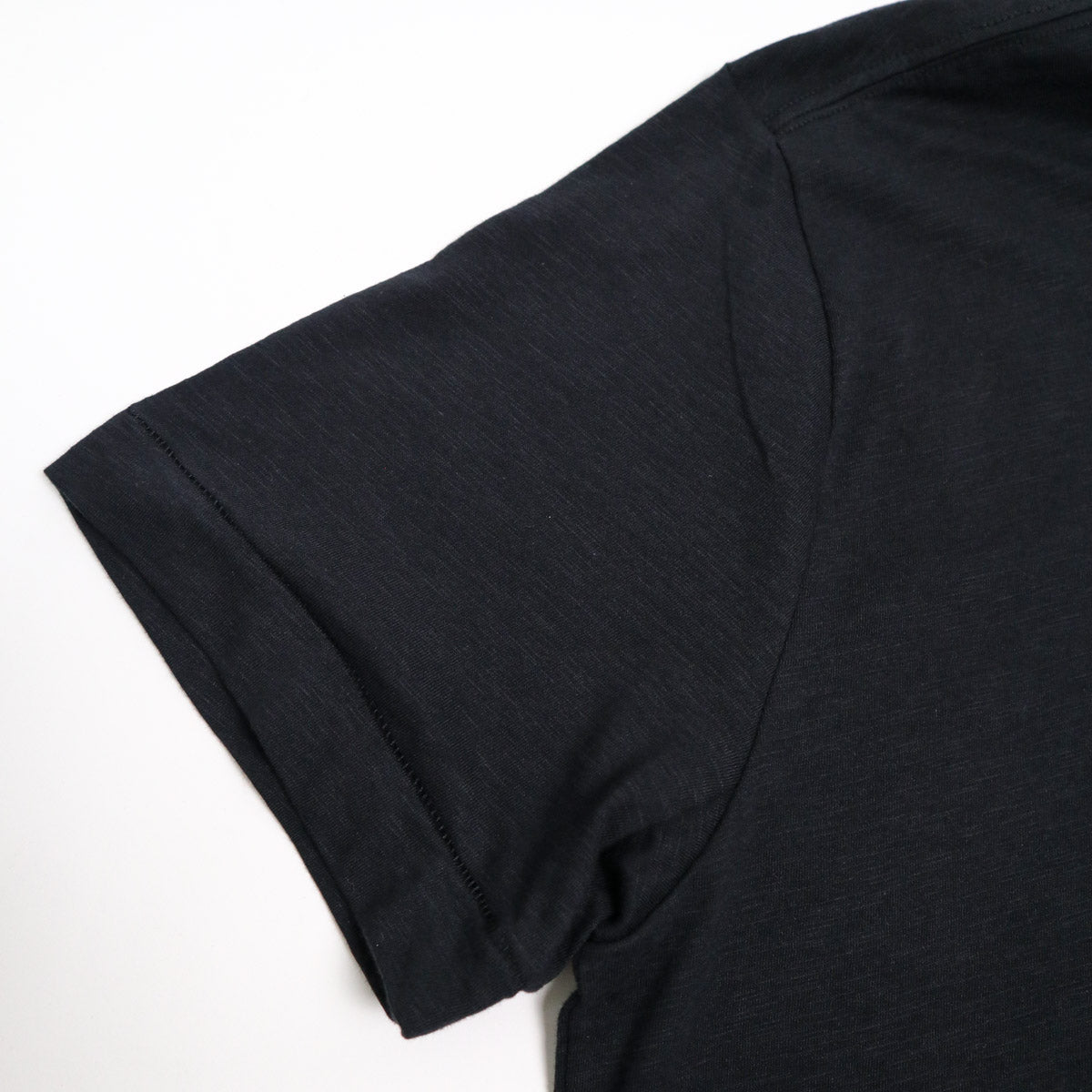 Good Basics SCT04.05 Unisex Short Sleeve Pima Slub Relaxed Fit Tee Deep Black