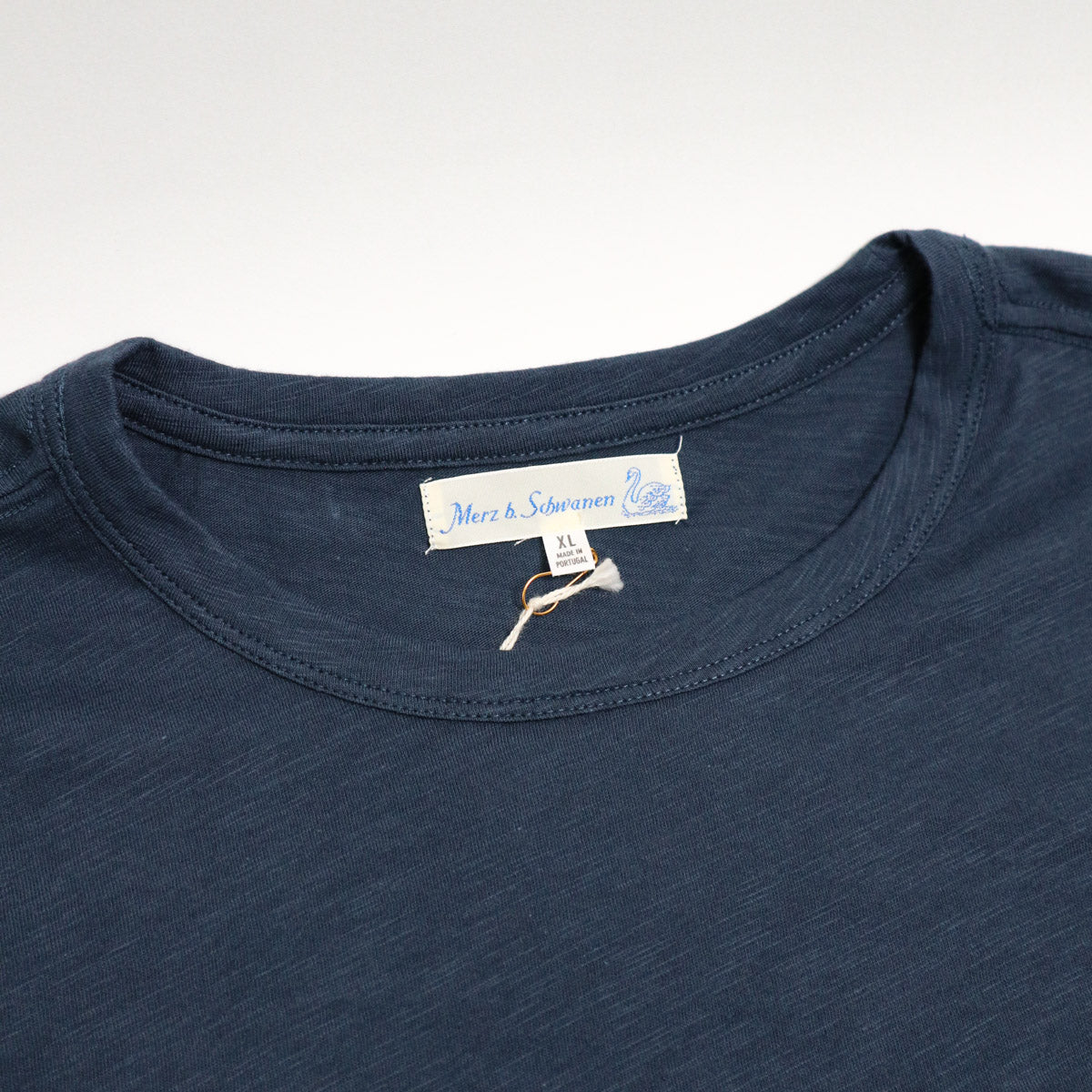 Good Basics SCT04.05 Unisex Short Sleeve Pima Slub Relaxed Fit Tee Denim Blue