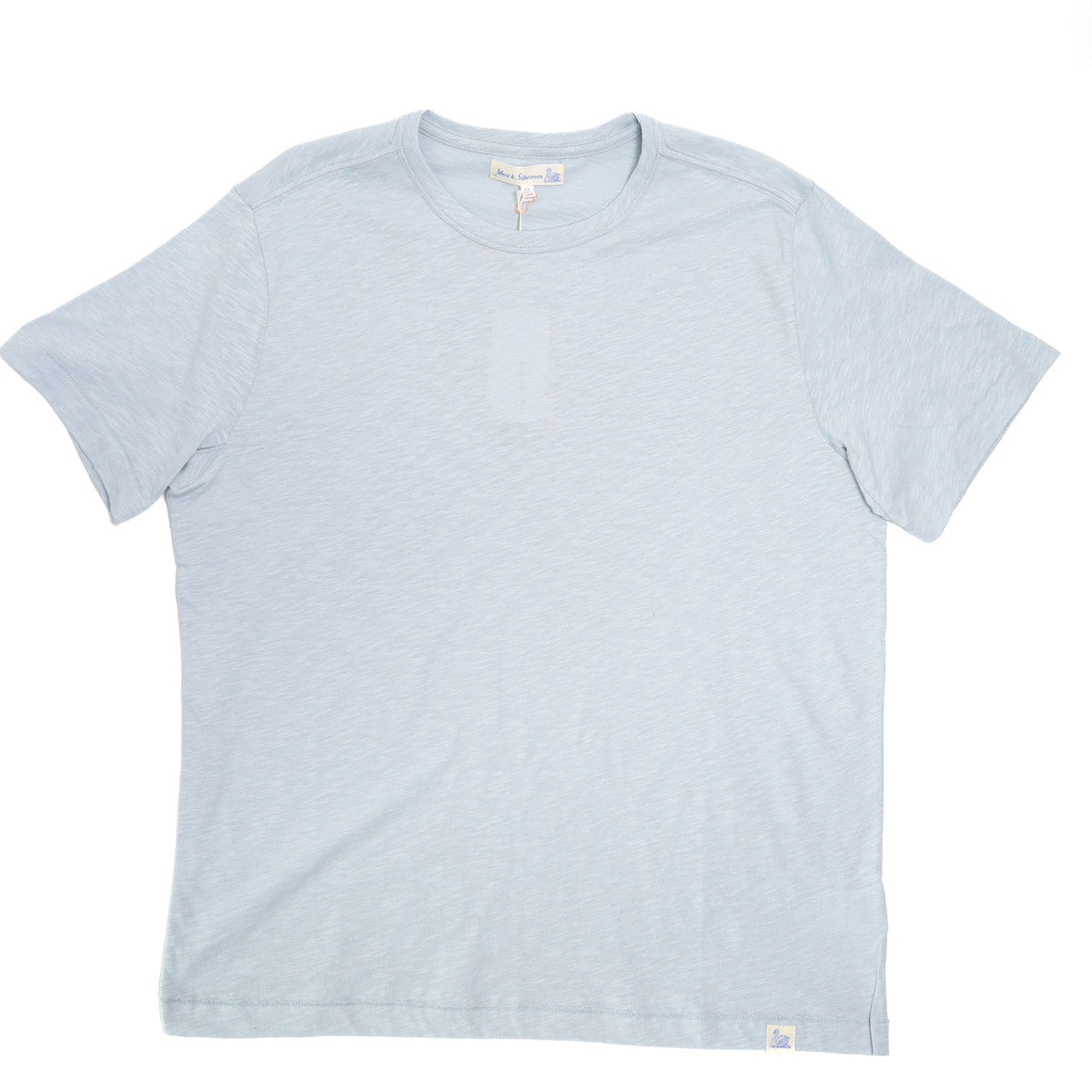 Good Basics SCT04.05 Unisex Short Sleeve Pima Slub Relaxed Fit Tee Ice