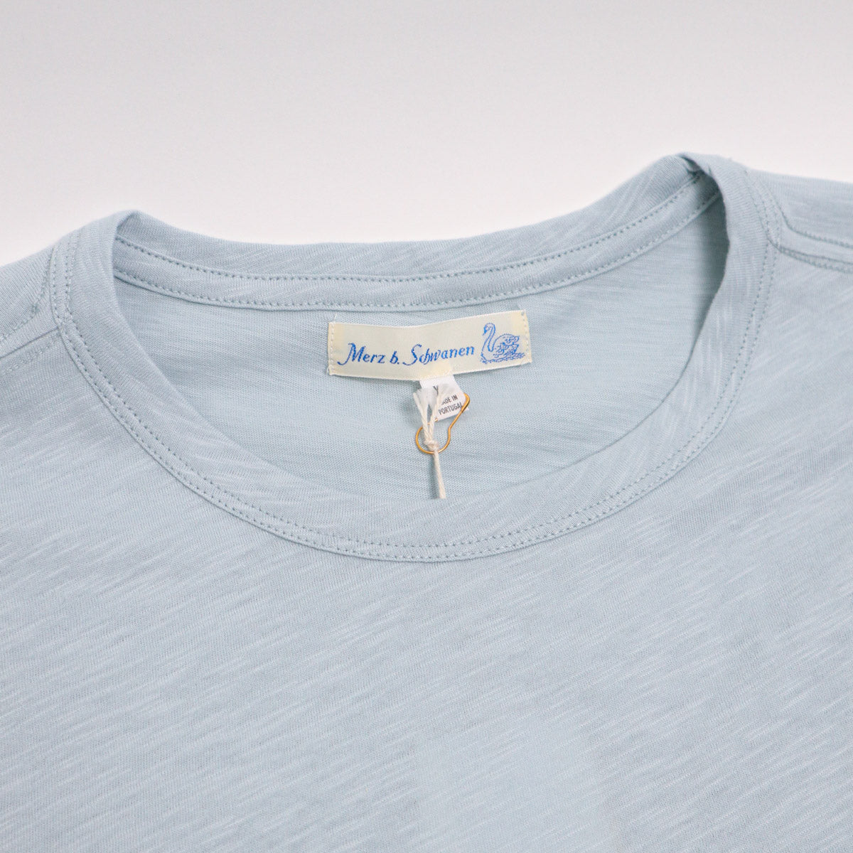 Good Basics SCT04.05 Unisex Short Sleeve Pima Slub Relaxed Fit Tee Ice