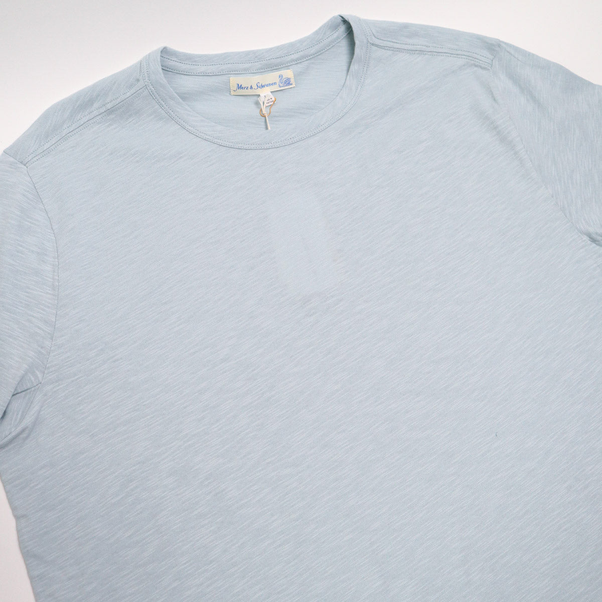 Good Basics SCT04.05 Unisex Short Sleeve Pima Slub Relaxed Fit Tee Ice