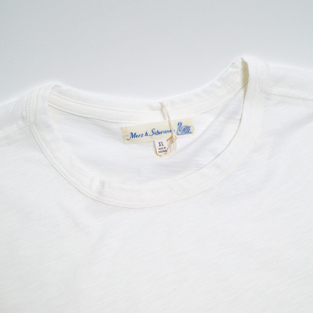 Good Basics SCT04.05 Unisex Short Sleeve Pima Slub Relaxed Fit Tee White