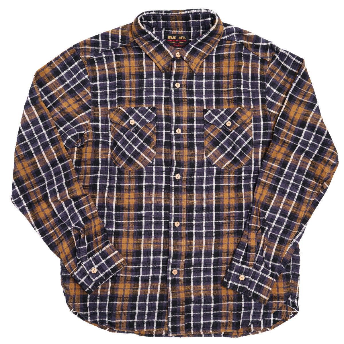 Slubby Flannel Shirt Purple