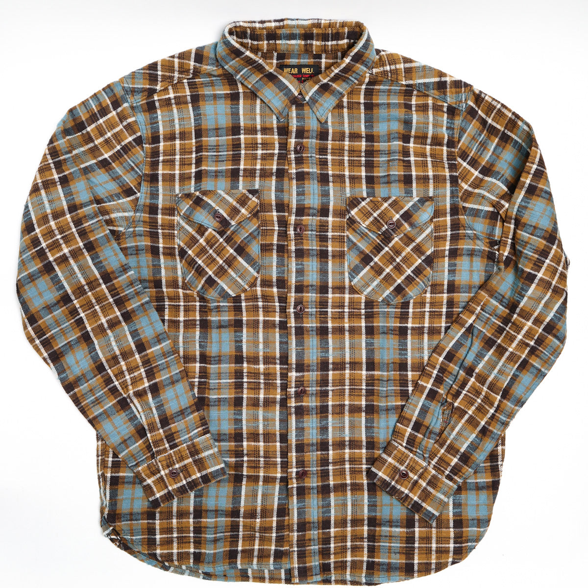 Slubby Flannel Shirt Mustard
