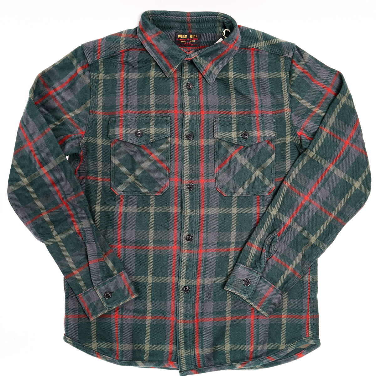 502551 Extra Heavy Flannel Green