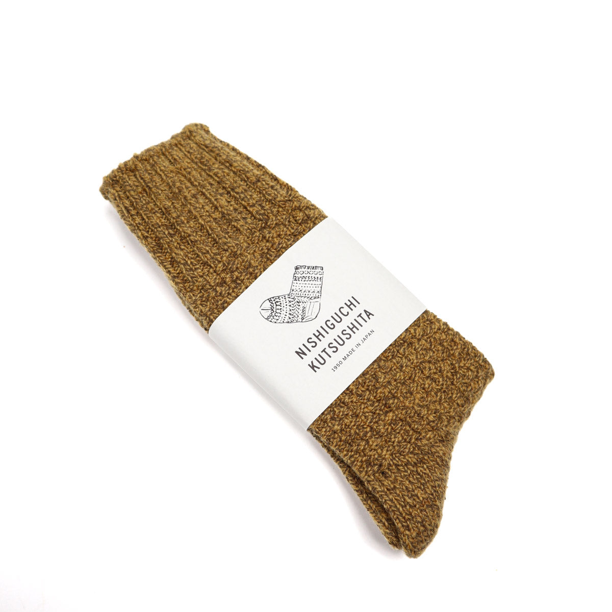 Boston Wool Cotton Boot Socks Mustard