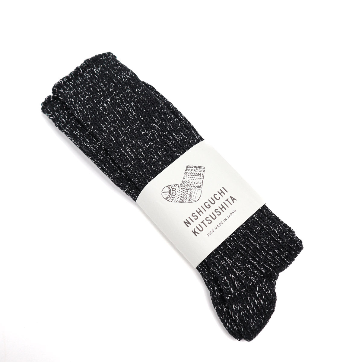 Boston Hemp Cotton Ribbed Socks Black