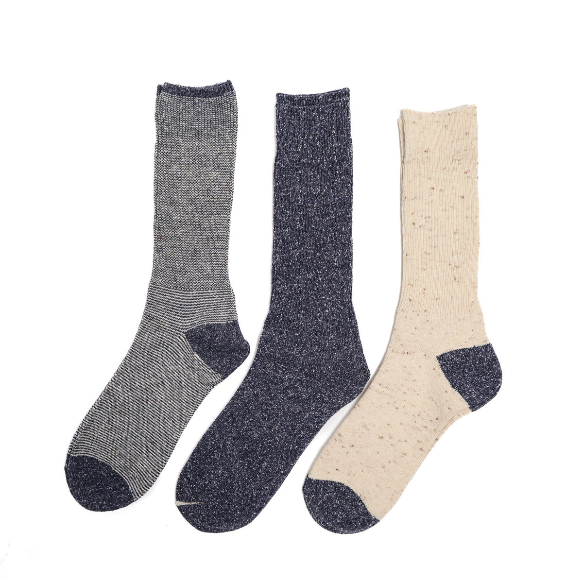 American Rib Crew Socks 3Pack Navy