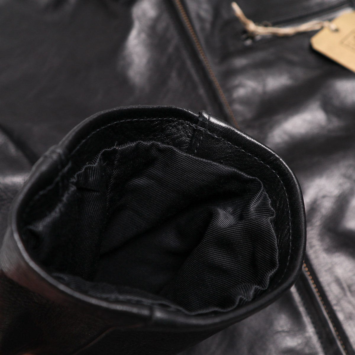 Brooklyn Clothing X Simmons Bilt Tail Gunner Japanese Horsehide Black