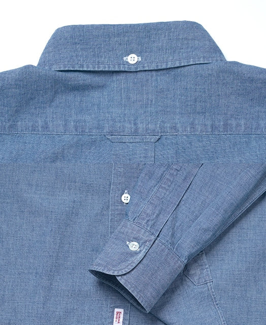 Vintage Ivy Button-Down Chambray Shirt