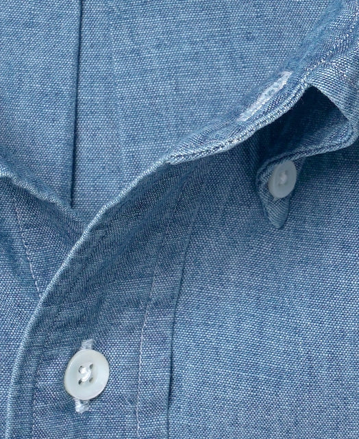 Vintage Ivy Button-Down Chambray Shirt
