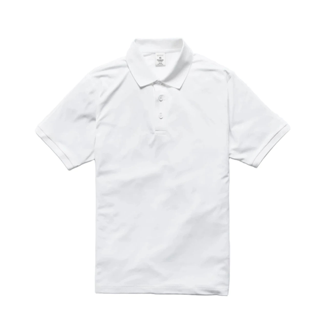 Tech Pique Playoff Polo White