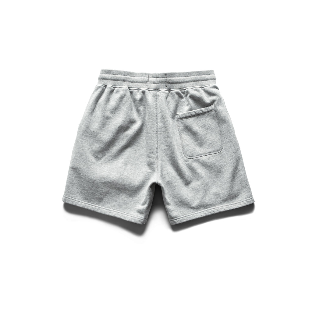 Midweight Terry 6" Short Heather Grey