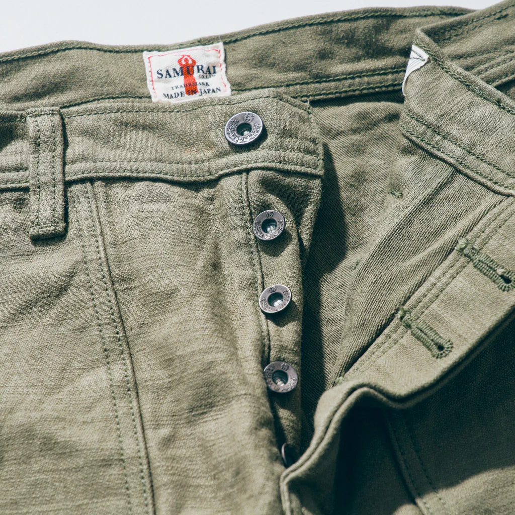 SJ52BP 15oz Heavy Baker Pant Olive