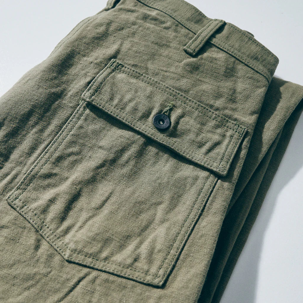 SJ52BP 15oz Heavy Baker Pant Olive