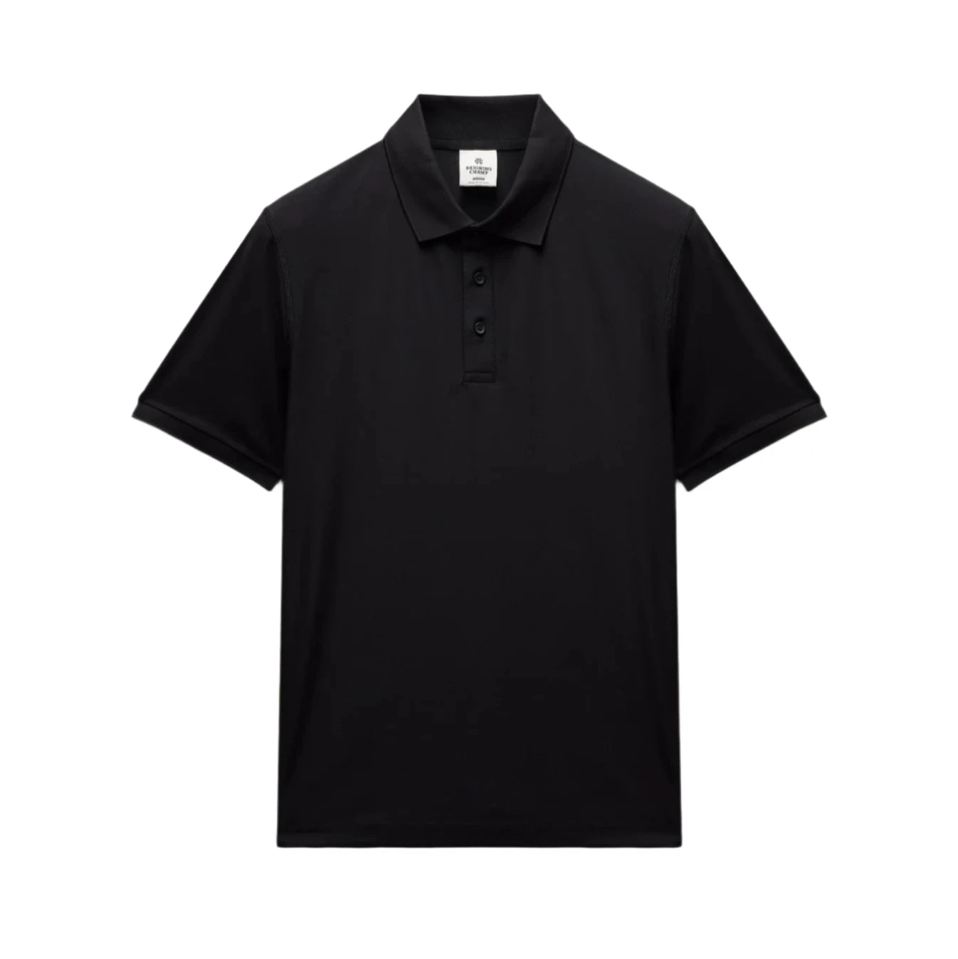 Tech Pique Playoff Polo Black