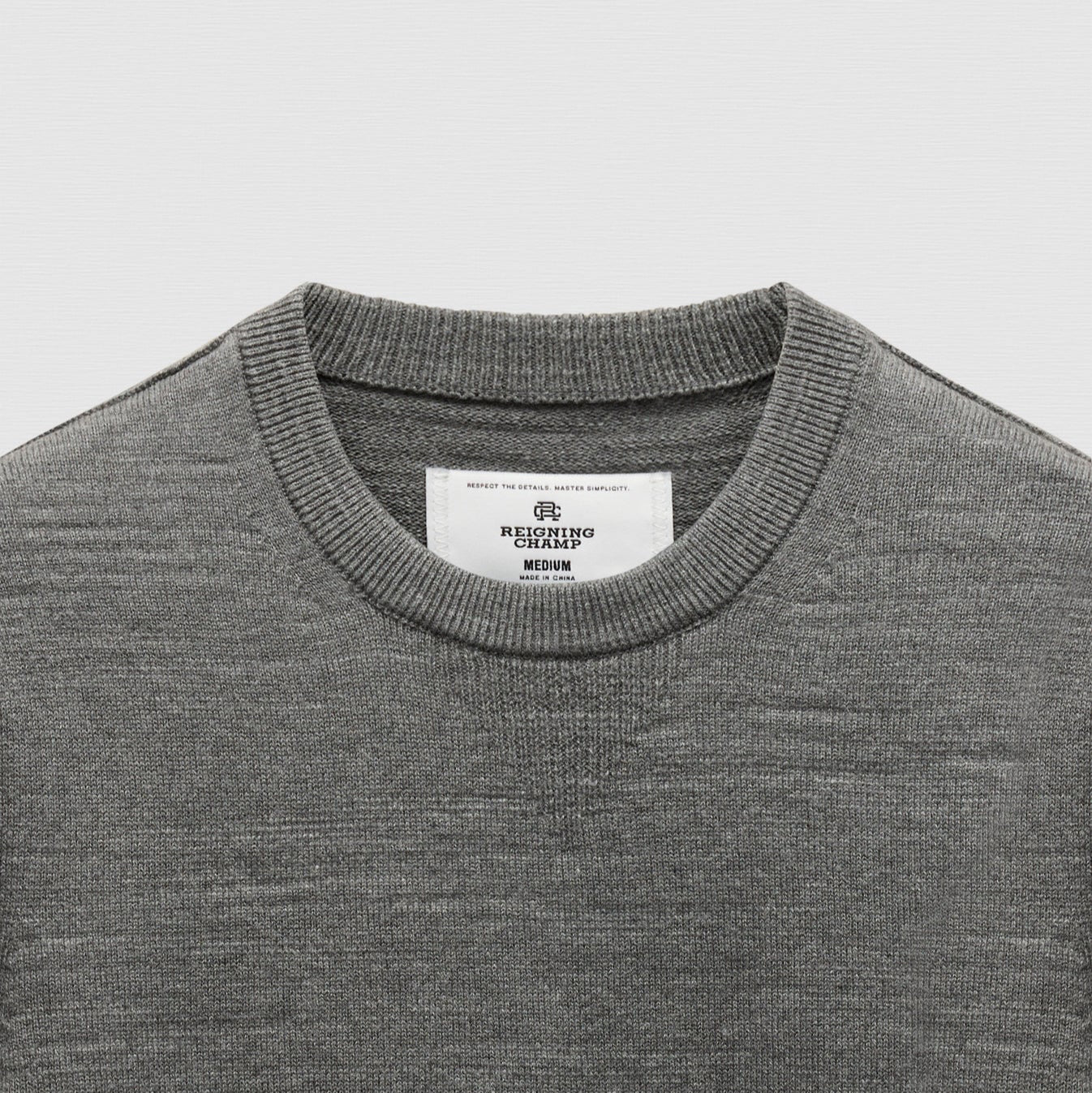 Cotton Slub Laurel Crewneck Heather Carbon