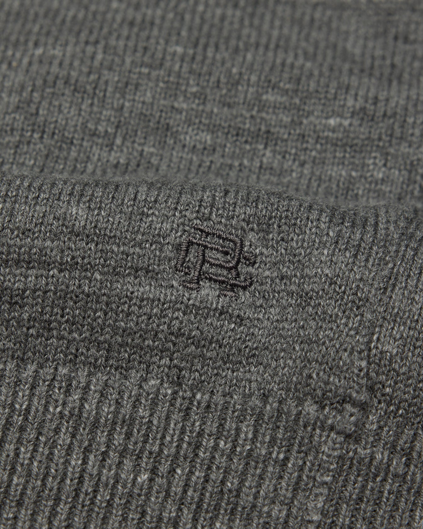 Cotton Slub Laurel Crewneck Heather Carbon