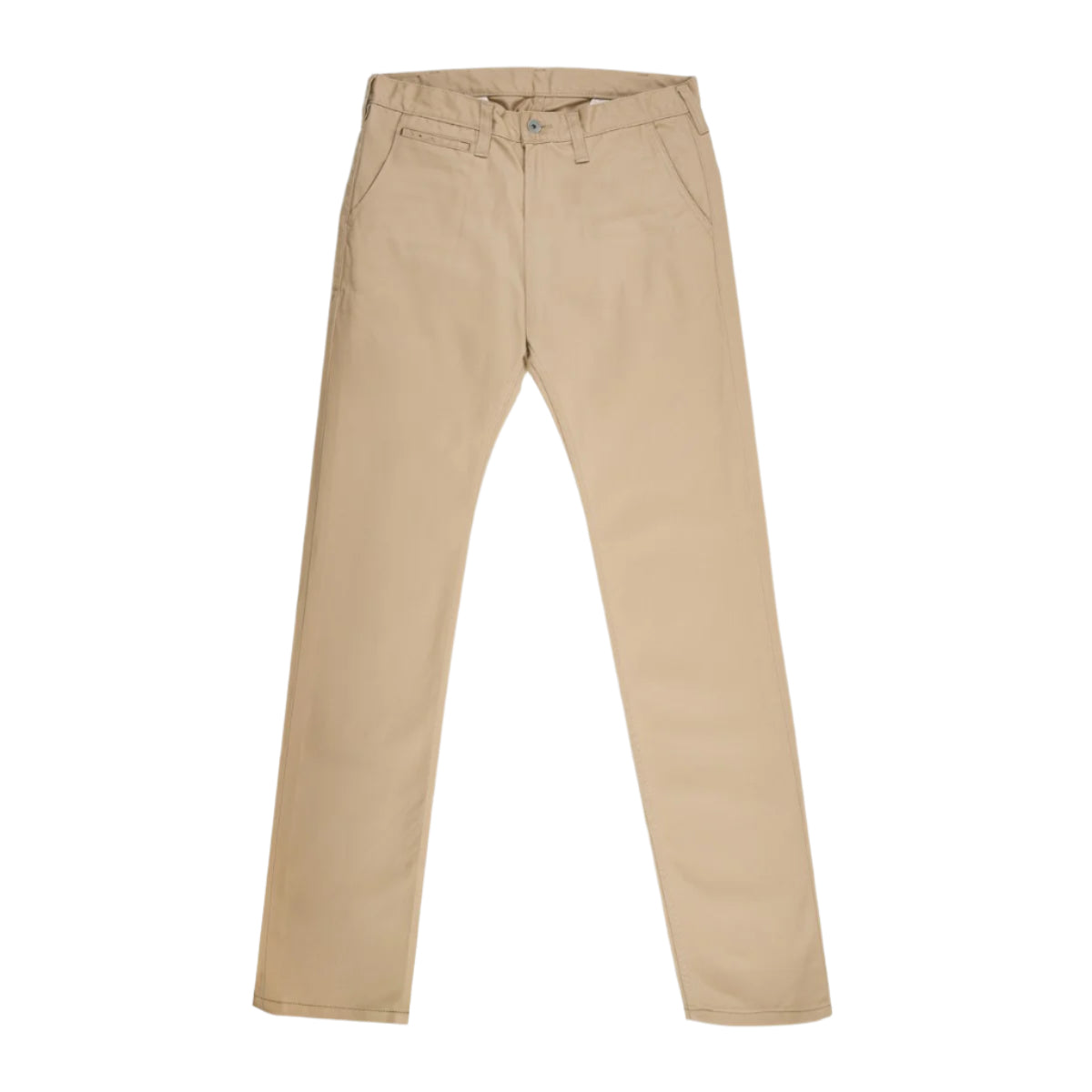 IH-721-KHA 9oz Mercerised Selvedge Cotton Slim Tapered Chinos Khaki