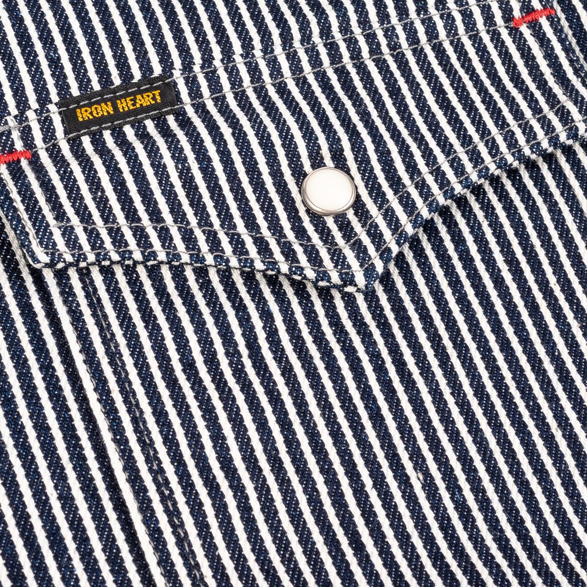 IHSH-07-IND 12oz Hickory Stripe Western Shirt Indigo