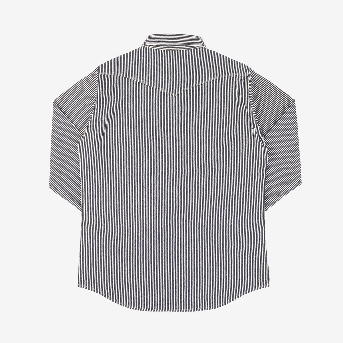 IHSH-07-IND 12oz Hickory Stripe Western Shirt Indigo