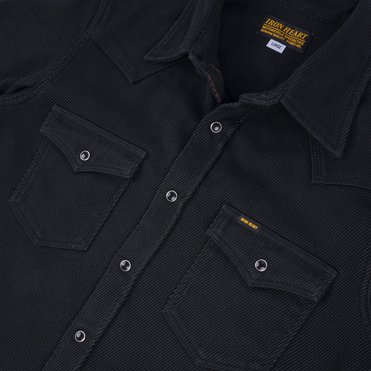 IHSH-234-BLK Kersey Western Shirt Black