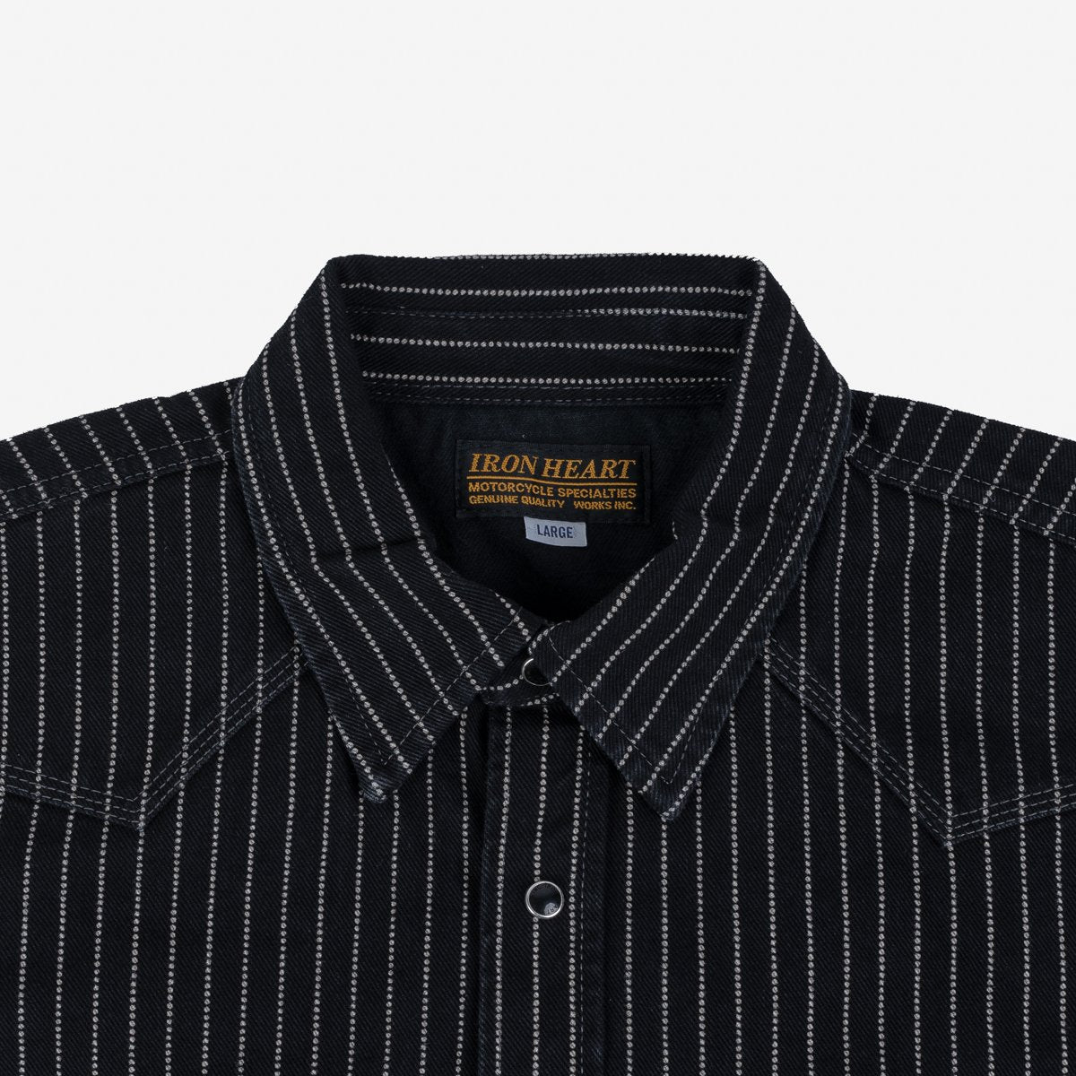 IHSH-62-BLK 12oz Wabash Western Shirt Black